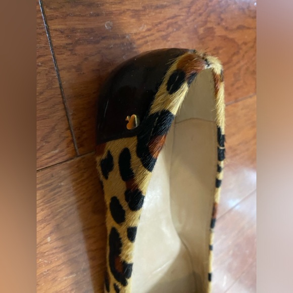 Kate Spade Terry Calf Fur Animal Print Flats - Picture 9 of 12